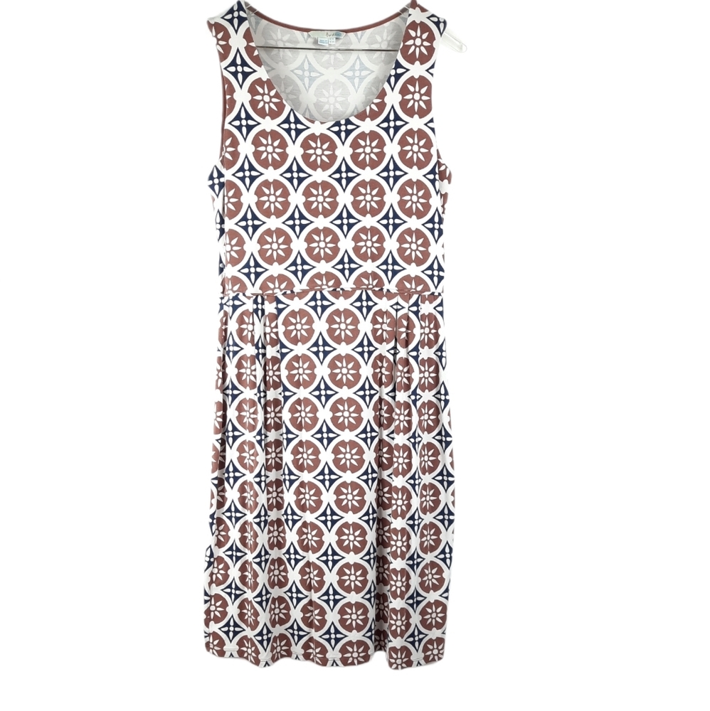 Boden Printed Sleeveless Stretch Jersey Day Dress